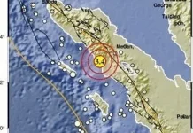 Gempa Magnitudo 3,4 Guncang Wilayah Tenggara Aceh Selatan