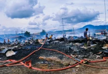 Kebakaran Hebat di Aceh Tengah, 96 Kios Ludes Terbakar