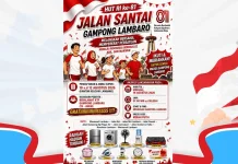 Jalan Santai HUT RI 81, Warga Lambaro Diajak Bersatu