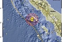 Dua Rentetan Gempa Guncang Perairan Simeulue