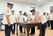 Lantik 27 Pejabat, Kakanwil Ditjenpas Aceh Tegaskan Komitmen Zero Halinar