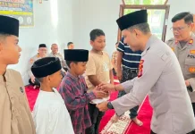 Polres Aceh Jaya Santuni Anak Yatim dalam Peringatan Maulid
