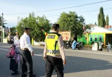 Polsek Panga Laksanakan Strong Point di Madrasah Tsanawiyah Negeri 5