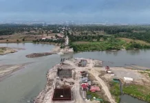 Pembangunan Jembatan Pantai Dona Aceh Tenggara Capai 49 Persen