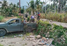 TNI dan Warga Gotong Royong bangun Jembatan Gantung di Lawe Pinis Aceh Tenggara