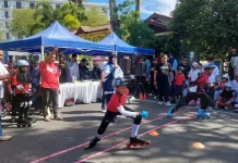 Ratusan Peserta Ramaikan Walikota Cup Kompetisi Sepatu Roda di Car Free Day