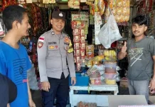 Polsek Krueng Sabee Intensifkan Patroli Harkamtibmas di Pasar Tradisional