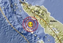 Gempa Bumi 5 Magnitudo Guncang Sinabang, Aceh