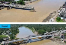 Jembatan Kuta Blang dan Dua Jembatan Lintas Timur Aceh Sudah Dipulihkan