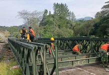 Pengerjaan Jembatan Bailey Bale Redelong Bener Meriah Capai 85 Persen