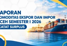 Kinerja Perdagangan Aceh Positif, Surplus USD105,4 Juta