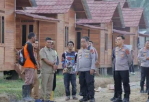 Kapolda Aceh Tinjau Progres Pembangunan Huntap Polri Presisi di Aceh Tamiang