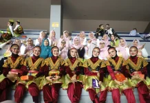 Mukarramah Semangati Kontingen Aceh di Lomba Senam Kreasi Nasional Perwosi 2026