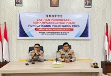 Personel Polres Aceh Jaya Ikuti Latihan Peningkatan Kemampuan (Latkatpuan)