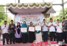 Kemenag Banda Aceh Resmikan Kampung Zakat di Alue Deah Teungoh