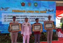Pembagian Hadiah Para Pemenang di Kemeriahan HUT ke-81 TNI di Aceh