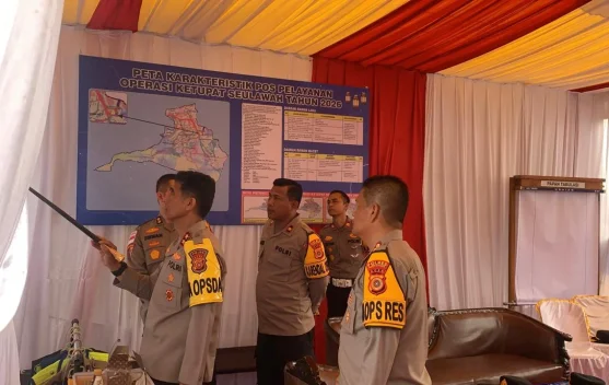 Kapolda Aceh Tinjau Pos Pelayanan Operasi Ketupat 2026 di Lhoksukon