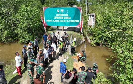 Pembangunan Jembatan Armco di Aceh Selatan Resmi Dimulai