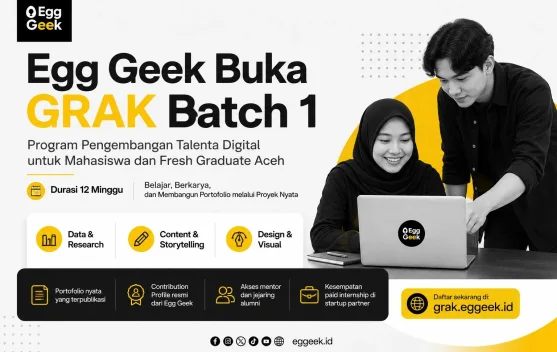 Menu  Egg Geek Buka Pendaftaran GRAK Batch 1