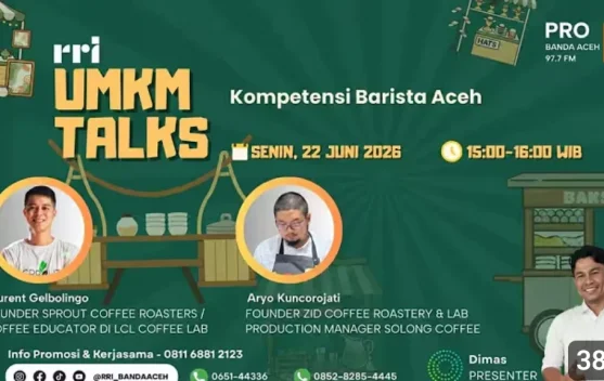 Kompetensi Barista Aceh Dorong Peningkatan Kualitas Industri Kopi Lokal