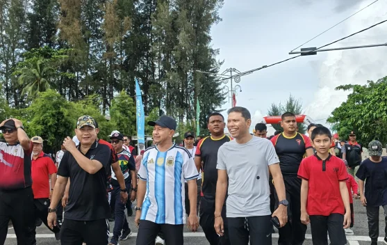 Warga Aceh Jaya Meriahkan Jalan Santai dan Nobar Piala Dunia