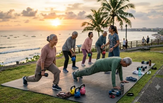 Olahraga HIIT Efektif Menjaga Massa Otot Lansia Sehat Lebih Optimal