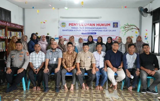 Kemenkum Aceh Bentuk Posbankumdes di Gue Gajah Aceh Besar