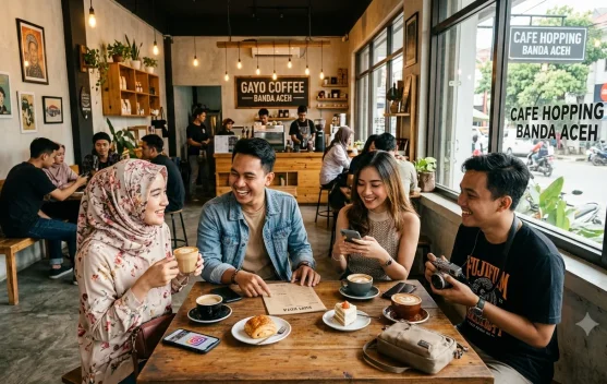 Cafe Hopping Jadi Gaya Liburan Favorit Anak Muda di Banda Aceh