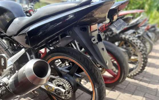Polisi Sita Puluhan Unit Sepeda Motor Berkenalpot Brong di Banda Aceh