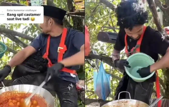 Cara Unik Bang Baneng Jualan Mie Aceh di atas Pohoh, Tutup saat Cuaca Buruk