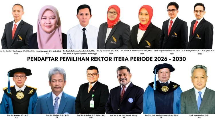 Institut Teknologi Sumatera Catat 13 Pendaftar Calon Rektor Baru