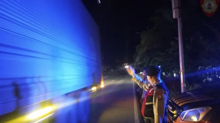 Patroli Malam Mesuji Siaga di Jalur Tol Simpang