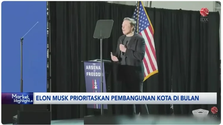 Elon Musk Wacanakan Pembangunan Kota di Bulan