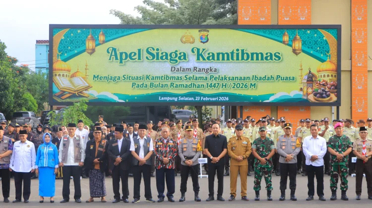 Pemprov Lampung Dukung Apel Siaga Kamtibmas Ramadan Polda Lampung