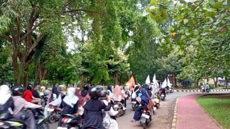 Bina Rohani Islam Mahasiswa Unila Gelar Pawai Semarak Ramadan