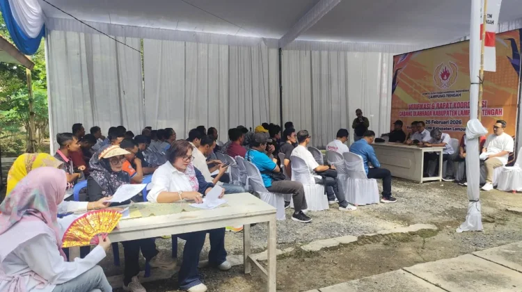 KONI Lampung Verifikasi Cabor KONI Lampung Tengah