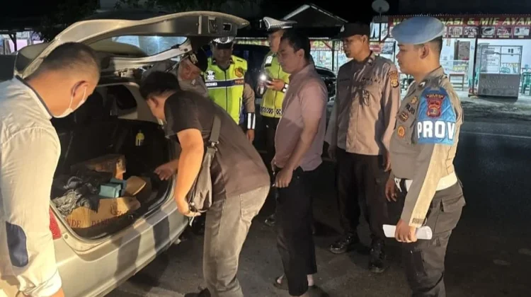 Polsek Rantau Alai Gelar Razia Antisipasi Gangguan Kamtibmas dan Pelanggaran