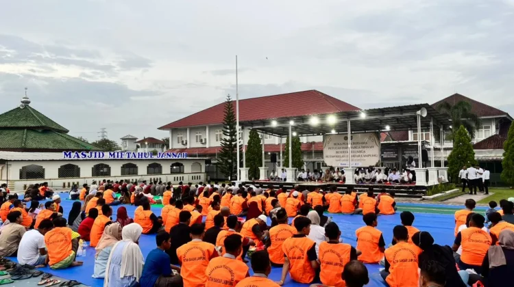 Rutan Kelas I Bandar Lampung Adakan Buka Puasa Bersama Warga Binaan dan Keluarga