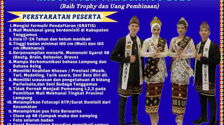 Ajang Muli Mekhanai Tanggamus 2026 Mulai Dibuka