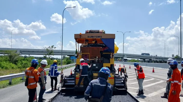 Ruas Tol Terpeka Lampung Diperbaiki Jelang Mudik Lebaran