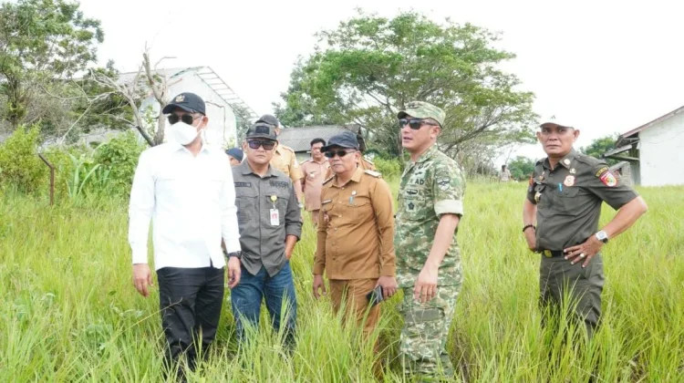 Pemkab Tubaba dan Kodim 0412 Tinjau Lahan Calon Mako Batalyon TNI AD di Pagar Dewa