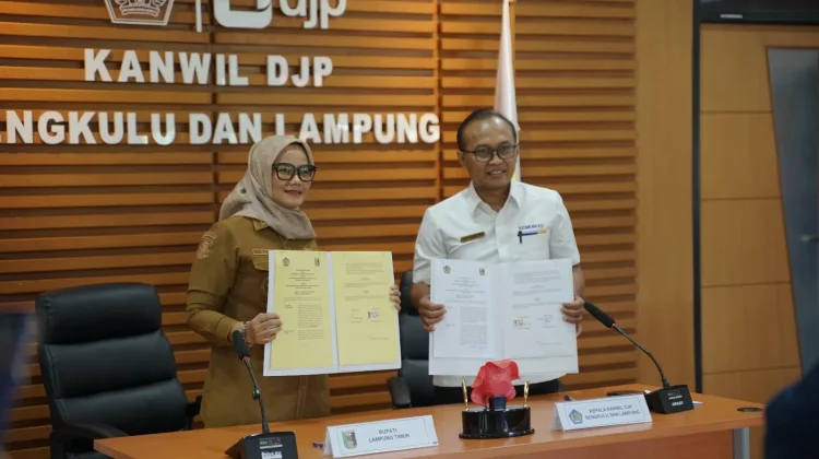 Perluas Layanan, Kanwil DJP Bengkulu-Lampung  Tandatangani PKS MPP Lampung Timur