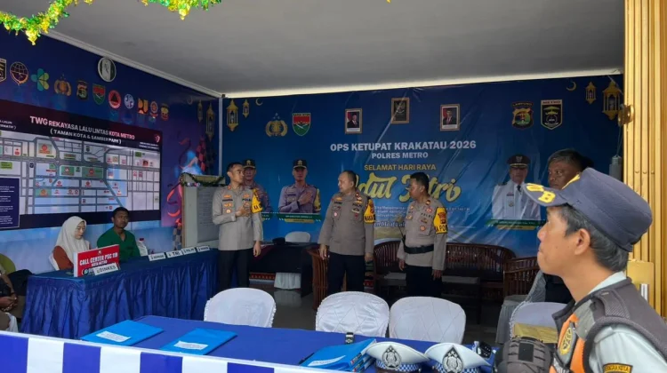 Pastikan Kesiapan Pengamanan Idul Fitri, Kapolres Metro Cek Pos Pengamanan