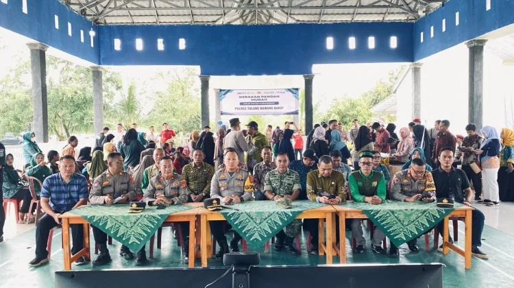 Polres Tubaba Gelar Gerakan Pangan Murah Bantu Warga