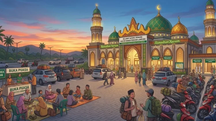 Buka 24 Jam, Kemenag Lampung Siapkan Masjid Ramah Pemudik di Sejumlah Titik