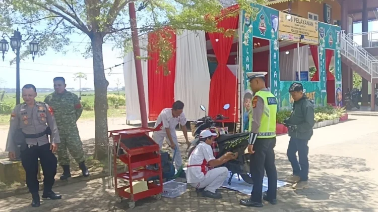 Cek Kesehatan hingga Bengkel Gratis, Pos Terpadu Polres Pringsewu Layani Pemudik
