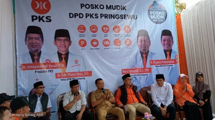 Presiden PKS dan Bupati Pringsewu Resmikan Posko Mudik 2026