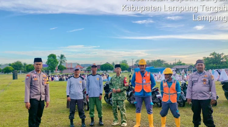 Pengamanan Salat Idul Fitri 1447 Hijriah di Lampung Tengah Berjalan Aman dan Kondu
