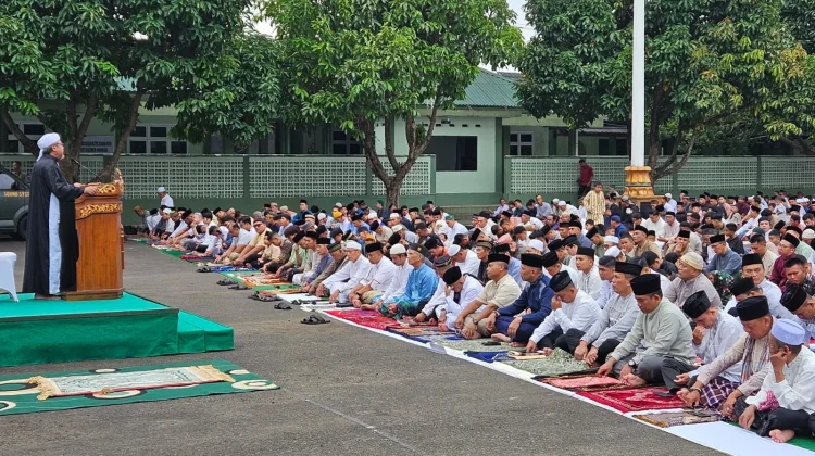 Pangdam  XXI/RI Sambut Hangat Salat Id hingga Halal Bihalal