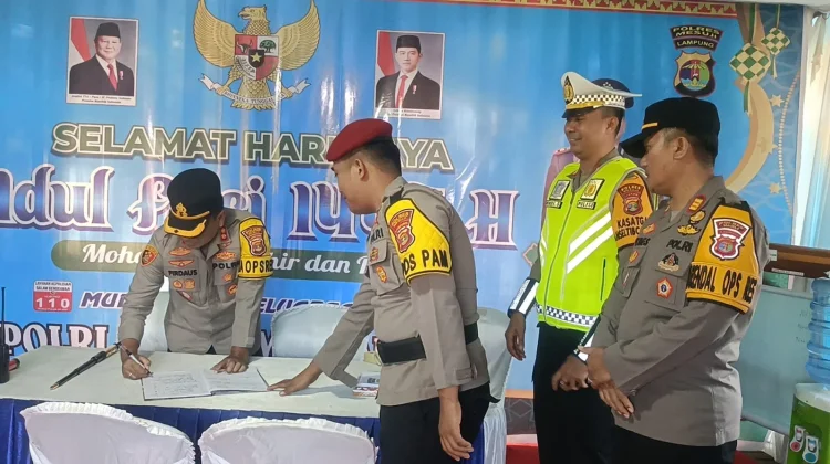 Kapolres Mesuji Tinjau Kesiapan Fasilitas Pos PAM dan Pos Yan
